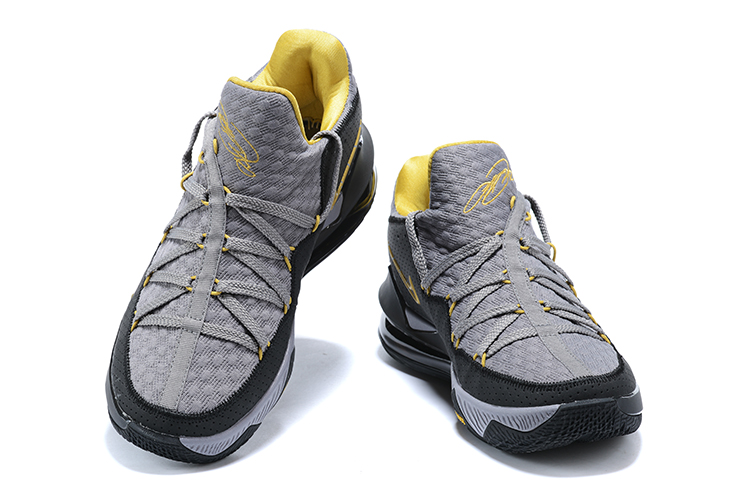 2020 Men Nike LeBron 17 Low Grey Black Yellow
